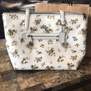Flower Print Coach Tote NWT